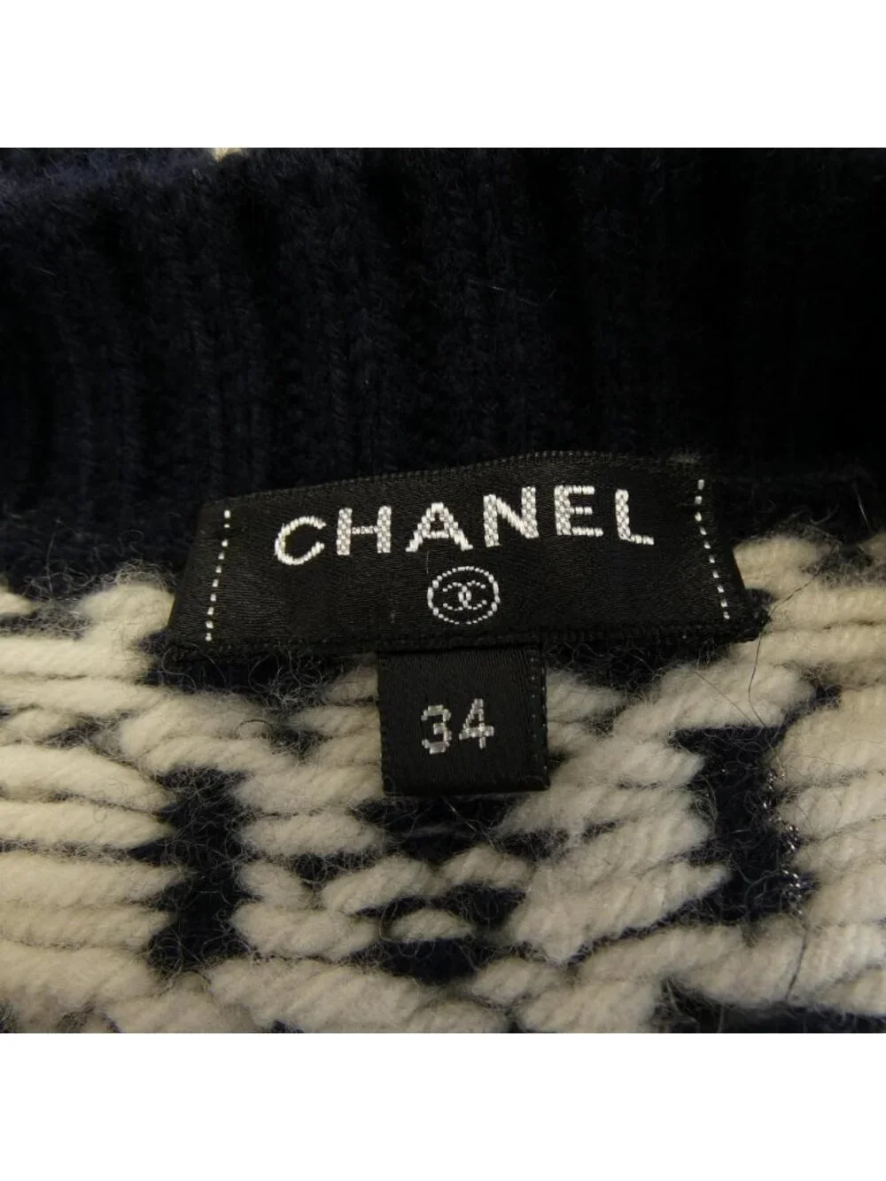 Chanel Knit Sweater White